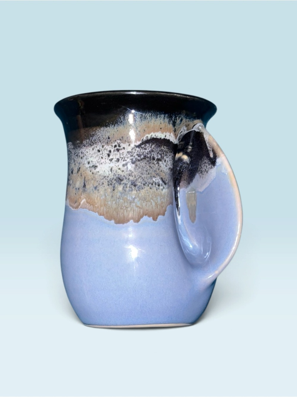 Neher Pottery Hand Warmer Right Hand Tea Coffee Mug Signed - Picture 5 of 6